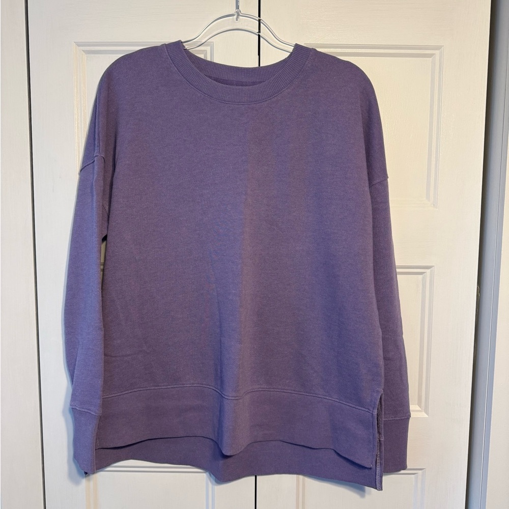 Time and tru oversized purple sweatshirt